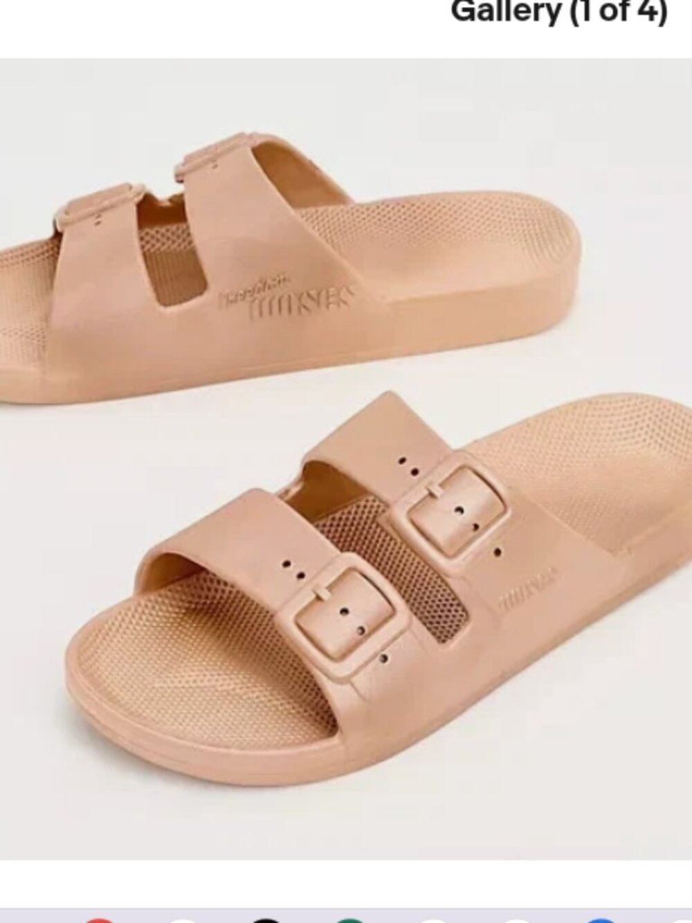 Freedom Moses Slide Sandals-The Metallics-Jupiter-EU 36-37 US 6-7-NEW-A603057